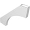 Ekena Millwork 3 1/2-in. W x 34-in. D x 34-in. H Westlake Architectural Grade PVC Knee Brace BRCP035X34X34WTL - alternate 4
